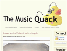Tablet Screenshot of musicquack.com